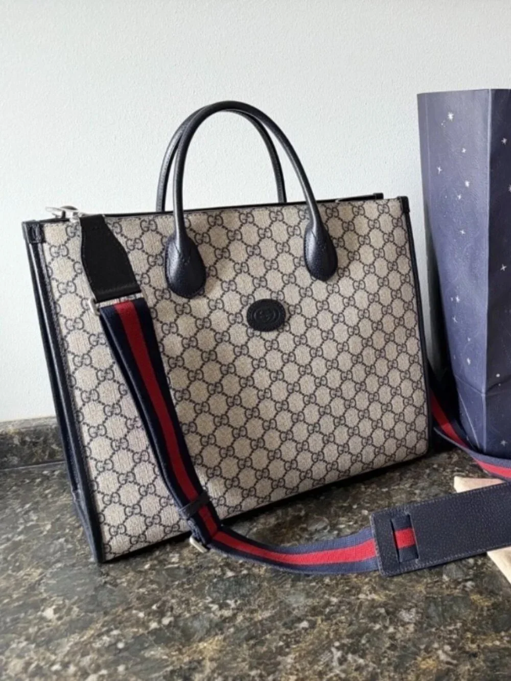 Gucci GG Supreme Ophidia Medium Tote Unisex
